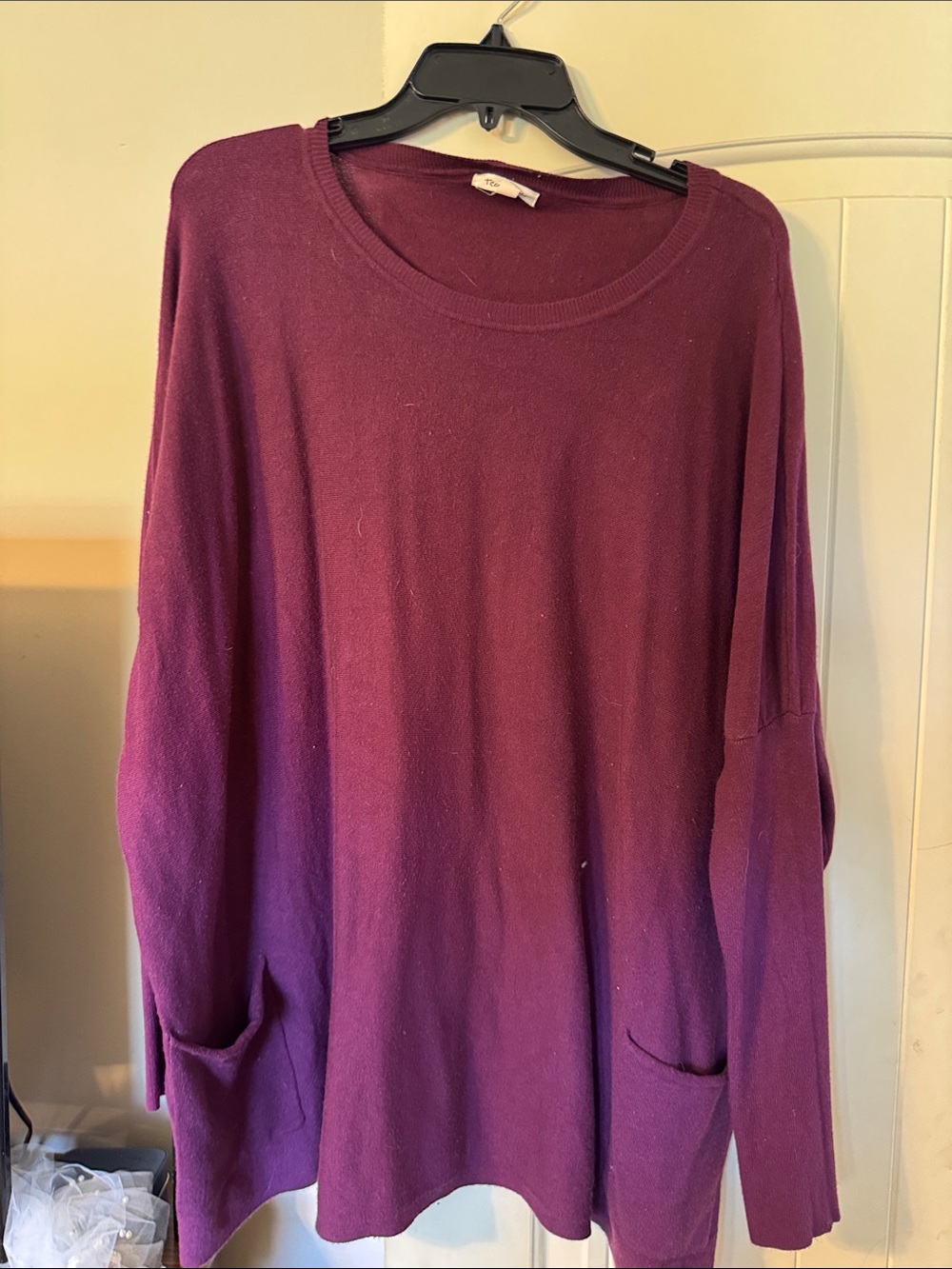 Teeny Rose Plum Knit Sweater
